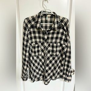 Freepeople Plaid Button Down Shirt